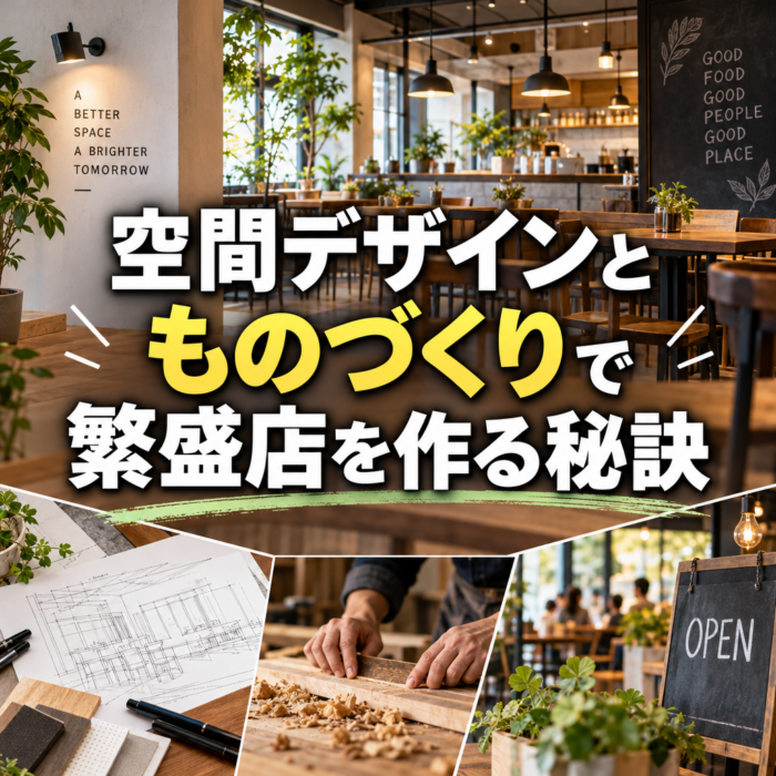 空間デザインとものづくりで繁盛店を作る秘訣